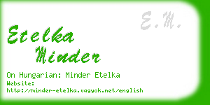 etelka minder business card